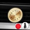 1pc Mini Car Clock Luminous Automobiles Internal Stick-On Quartz White 40mm Clocks Auto Watch Ornament Mechanics Digital Bl W8I4