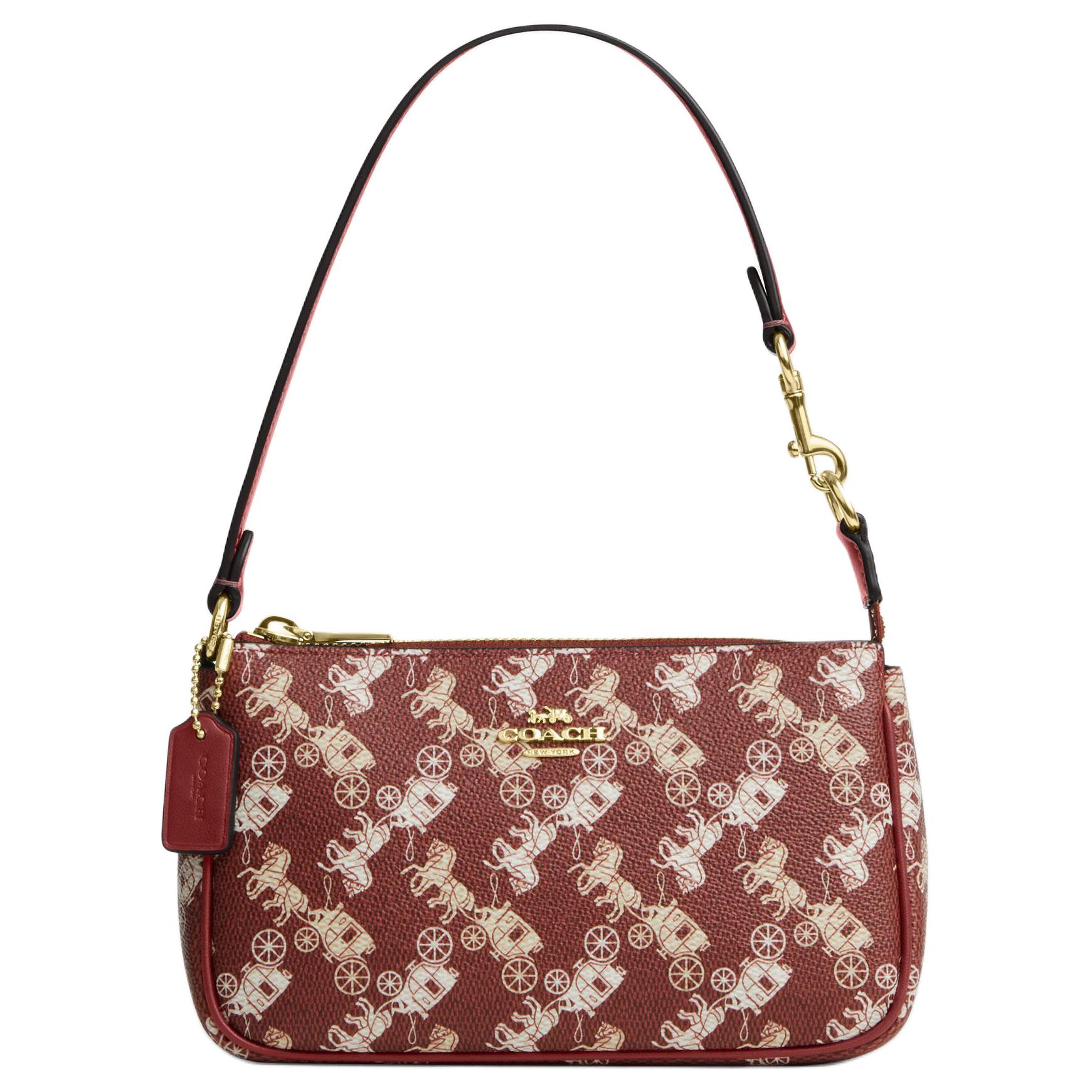 

Coach Nolita 19 New Year Collection Year Of The Horse Limited Edition Carriage Print Metal Accents Faux Leather Shoulder Bag Small CDC37-IMWGD Basic Set (Bag+Dust Bag)
