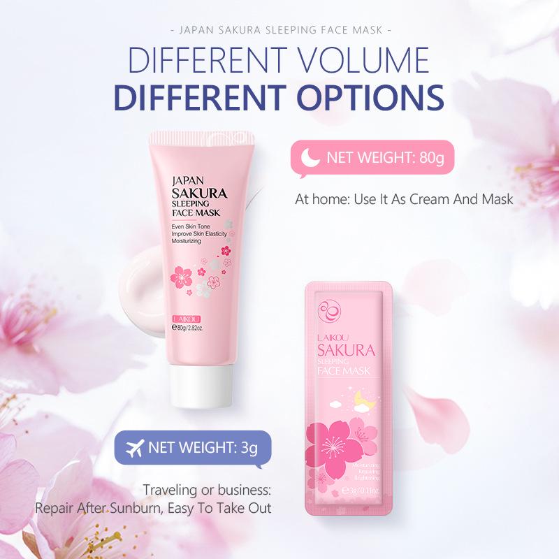 LAIKOU Sakura Hydrating No-Wash Night Mask 80g