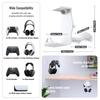 Under Desk/Wall Mount Universal Game Controller Mount Holder Hanger with Headset Stand Wall Rack Wall Mount Wall Hanger For