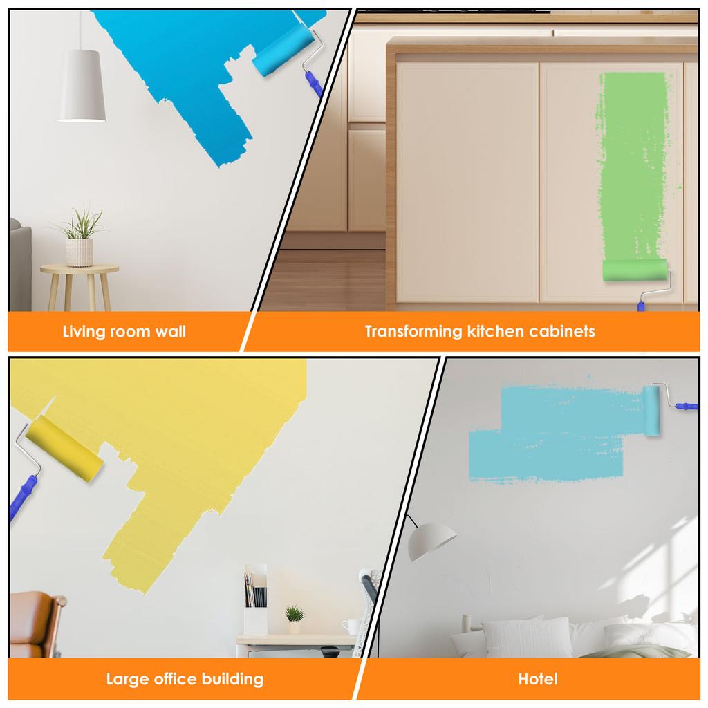 30Pcs Foam Cupboard Paint Roller Cover Versatile High Density Mini Paint Roller Cover With Standard Interface for Wall Ceiling