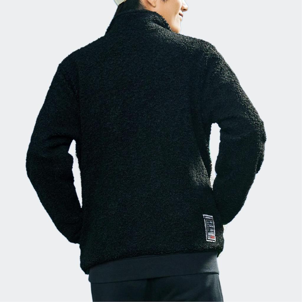 Adidas Neo Branded Logo Varsity Jacket Men Outerwear Black Han-Jade-White GU0840