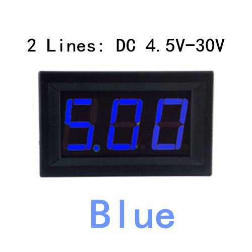 0.56inch Mini Digital Voltmeter DC 4.5V to 30V Digital Voltmeter Voltage Panel Meter For 6V 12V 24V Electromobile Motorcycle Car
