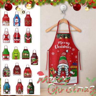 Christmas Apron: And Claus Design Home Kitchen Apron Christmas Decorations