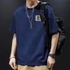 Cotton Short Sleeve T Shirt Black White Fashion All Match Breathable Summer Sport T-shirt Men Top