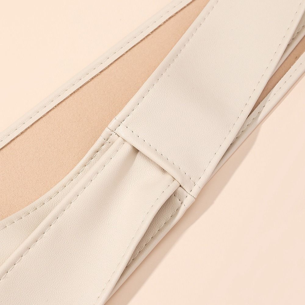 Elegant Knotted Waistband PU Leather Long Bowknot Ties For Skirts Dress Top Clothes Coat