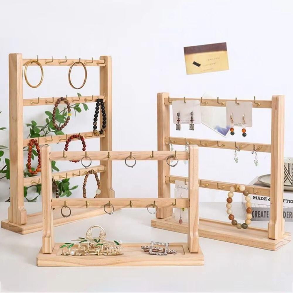 Stable Structure Jewelry Storage Rack Stylish Bracelet Necklace Organizer Earrings Organization