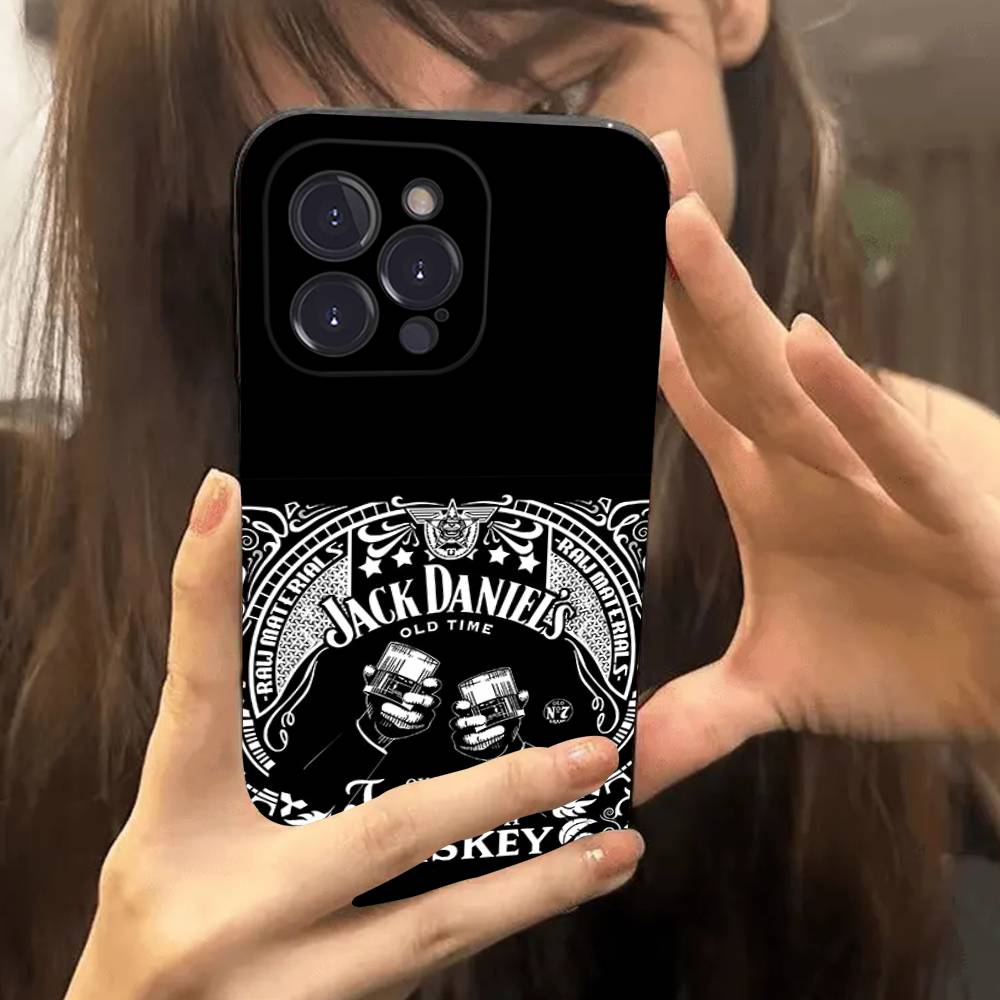 

Classic Whiskey Logo J-Jack D-DanielS For IPhone 17 16 15 14 13 12 11 Pro Max Plus Shockproof Black Soft Phone Cover iPhone 15 pro