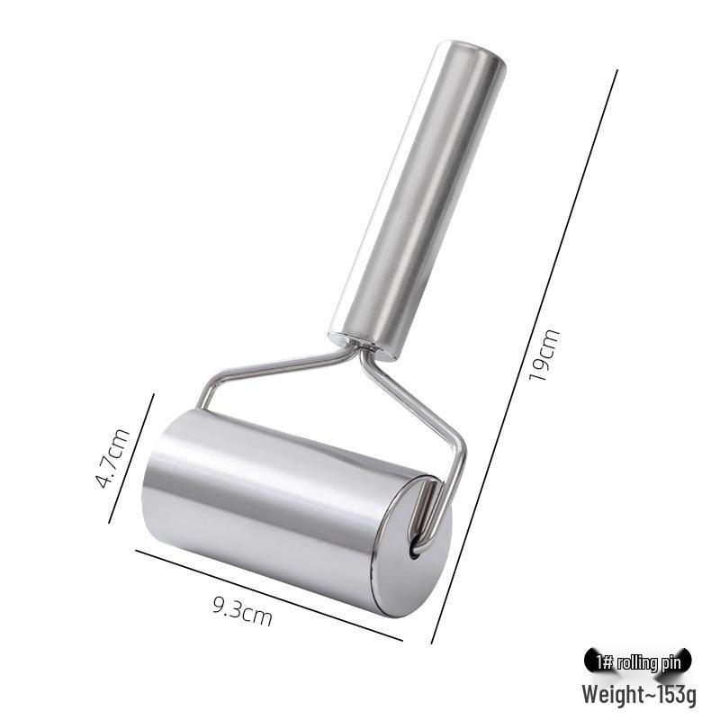 Dual-Head Stainless Steel T-Shaped Non-Stick Rolling Pin for Dough and Dumplings