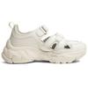 MLB Sandal Chunky Mask Lightweight Breathable Height Increasing Creek Shoes Unisex Shoes Cream 3ASDCH133-07CRS
