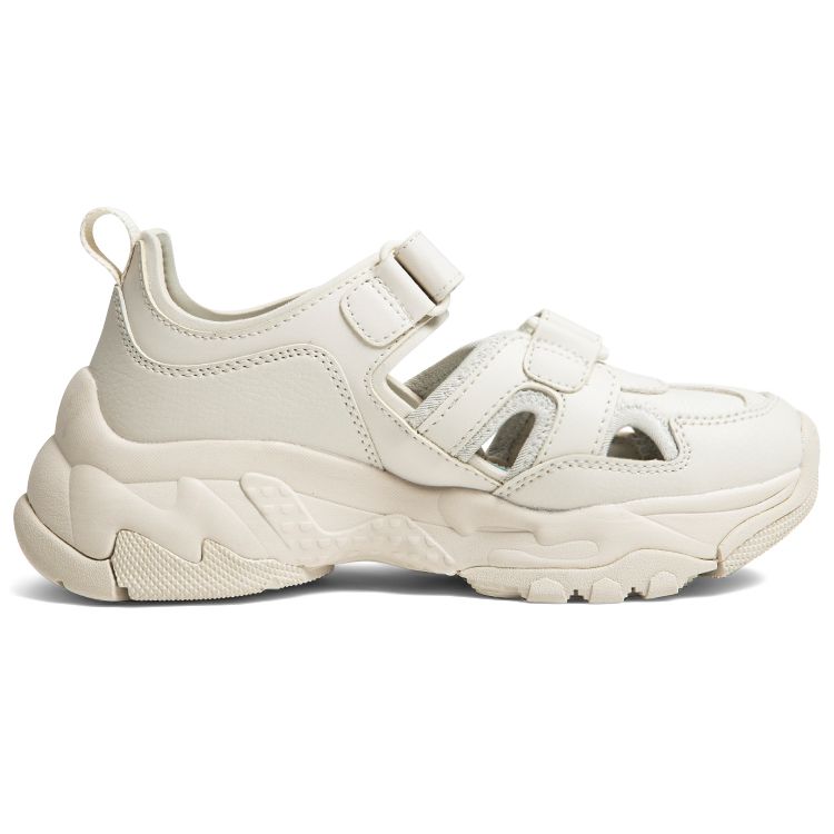 MLB Sandal Chunky Mask Lightweight Breathable Height Increasing Creek Shoes Unisex Shoes Cream 3ASDCH133-07CRS