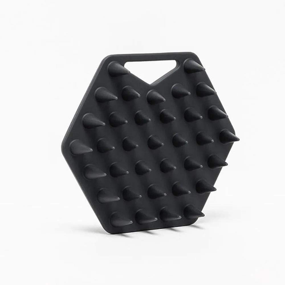 

Shampoo Brush Adult Scalp Massage Brush Men and Women Soft Glue Bathroom Shampoo Comb Hair Scalp Head Massage чёрный