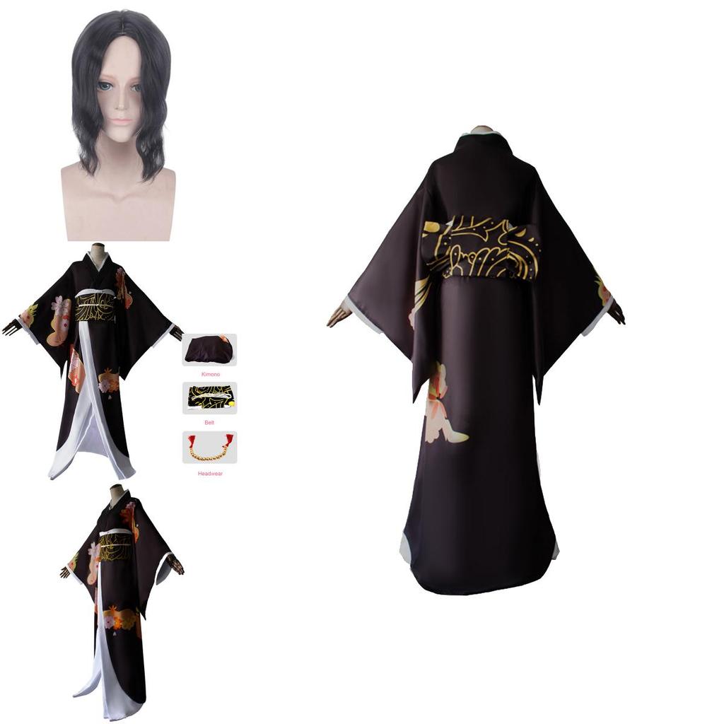 Demon Slayer Kimetsu No Yaiba Kibutsuji Muzan Cosplay Costume With Exquisite Workmanship And Breathable Fabric