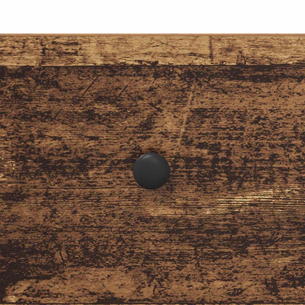 Nightstand with Drawers Rustic Wood Look 40 X 42 X 56 Cm Engineered Wood