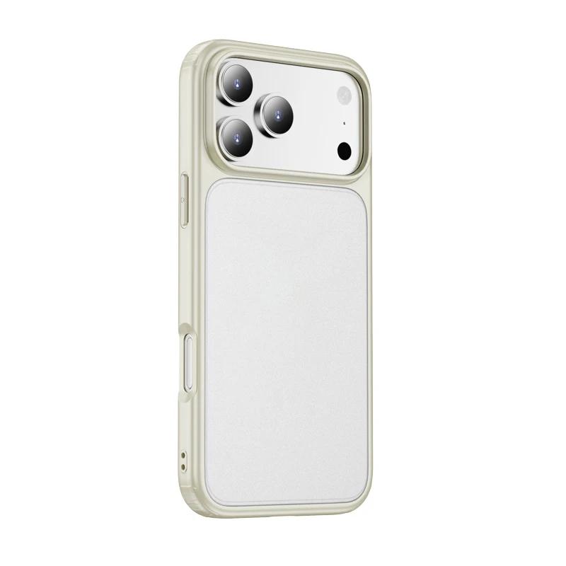 Custodia Magnetica Premium Opaca Antiurto per IPhone 17 Air 16 15 14 Plus Pro Max Copertura Corazza Robusta con Sensazione di Pelle