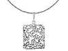 Short Silver Oxidized Openwork Women's Necklace Flowers Flower Choker 32Cm