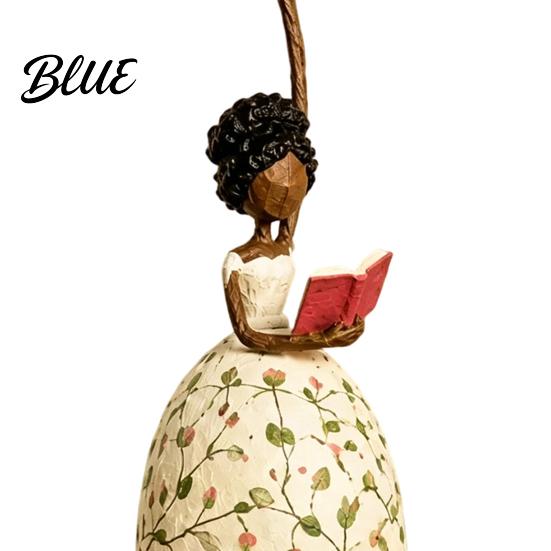 Graceful Silhouette Art Dancing Lady Hanging Ornament for Home Decor Elegant Sculpture Ornaments Creative Pendant Indoor Outdoor Window Porch Garden