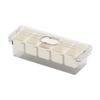 Divided Serving Tray with Lid and Handle Portable Veggie Tray Travel Food Storage Container Snack Platter for Candy Nuts Popcorn