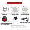 Car Reverse Radar Kit with 4 Parking Sensors Vehicle Backup Alarm System Sensor Detection for Vehicle Parking Assistance