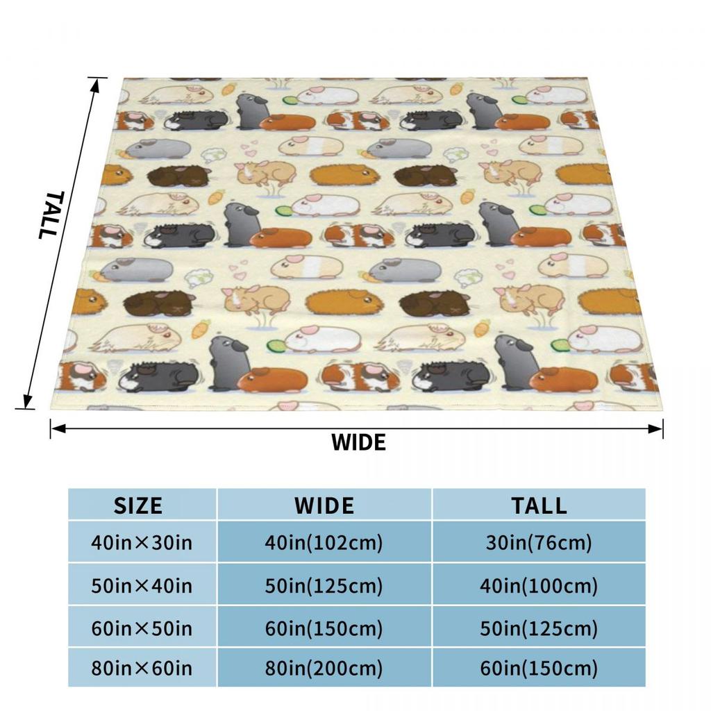 Guinea Pig Parade Custom Gift An Ultra-Soft Micro Fleece Blanket