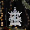 Acrylic Christmas Crystal Pendants Transparent Crystal Clear Xmas Tree Ornament Snowflake Design Glitter Hanging Ornaments