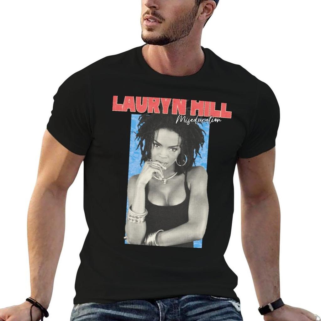 fugees lauryn hill T-Shirt Large Size Basic Casual T-Shirt