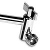 Adjustable Bathroom Shower Extension Rod with Top Spray Connection and Teeth Bracket.