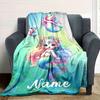 Magical Mermaid And Friends Sea Life Theme Blanket Perfect Home Decor Gift For Adults T49