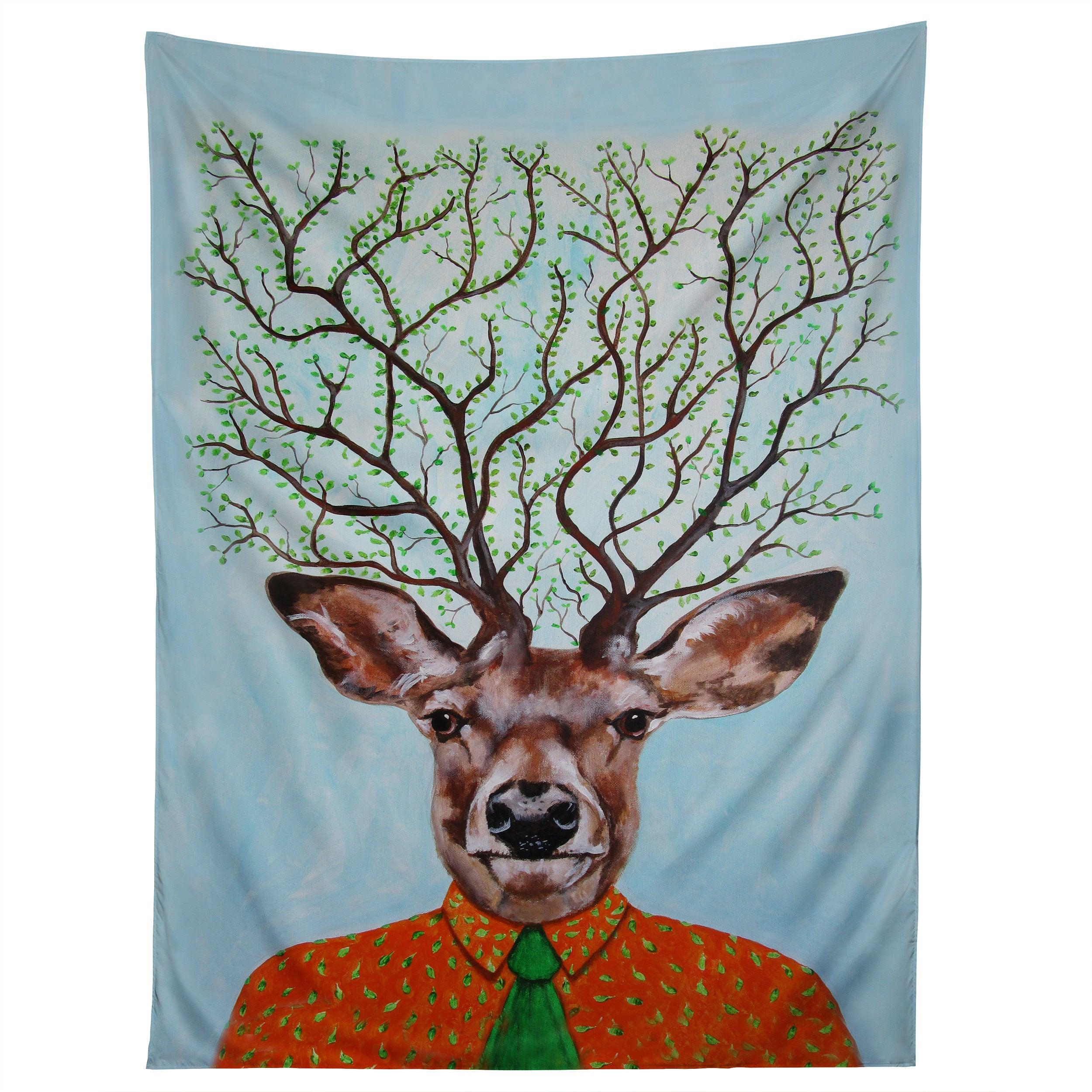 TREE DEER tapestry 75x100