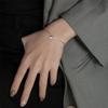 Bracciale e bracciale con perline in vero argento sterling 925 regolabile bracciale portafortuna per donne accessori di gioielleria raffinata per feste di matrimonio