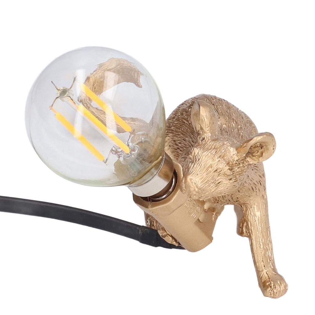 Modern Resin Mouse Lamp Table Desk Light Bedside Decoration Animal Shape Light E12 for Bedroom