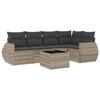 VidaXL Garden Lounge Set with Cushions 6 Pcs, Patio Sofas, Patio Furniture Set, Outdoor Furniture, Grey 3253679