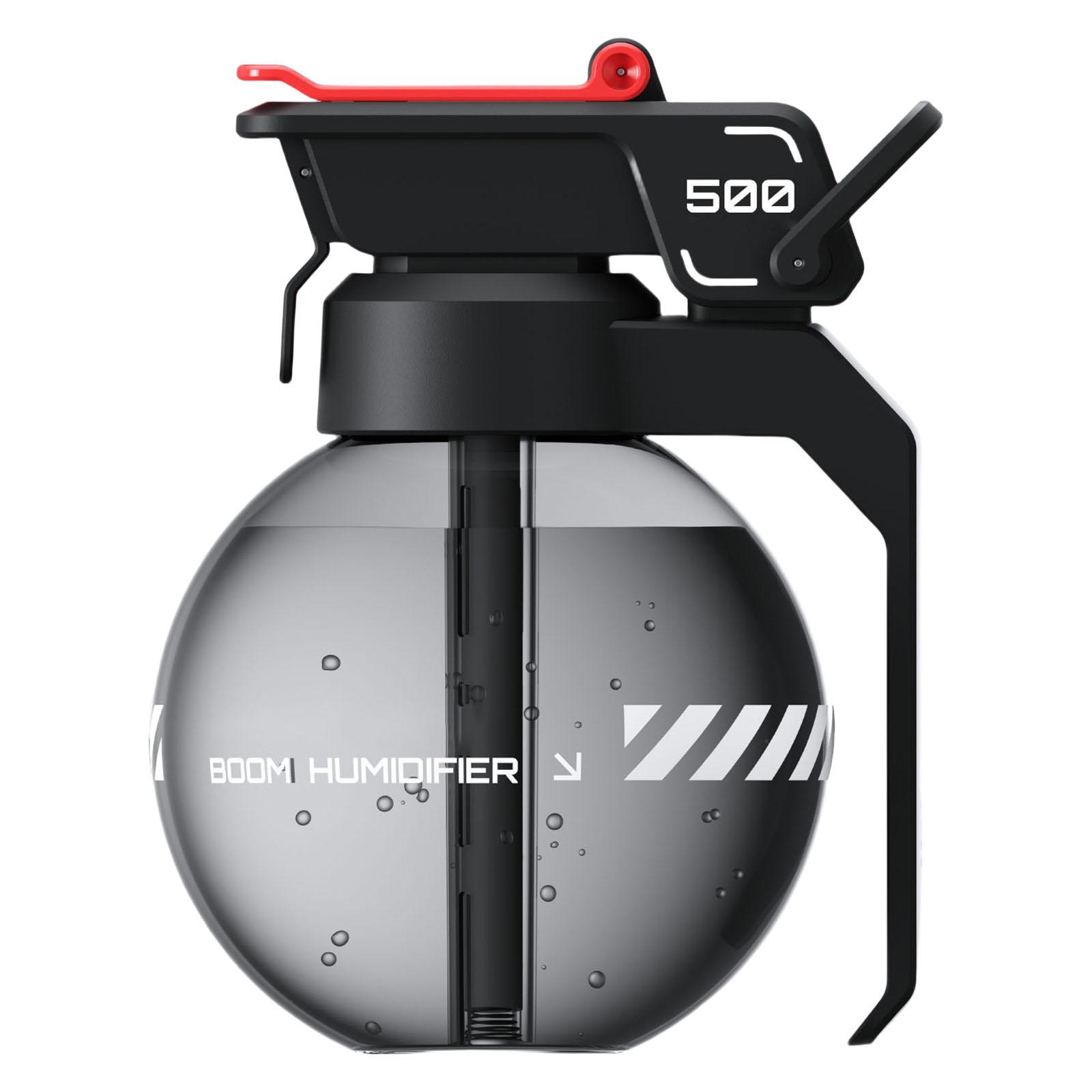 

Сучасний зволожувач повітря у формі ручної гранати, декоративний розпилювач для дому та офісу, декоративний гаджет чорний