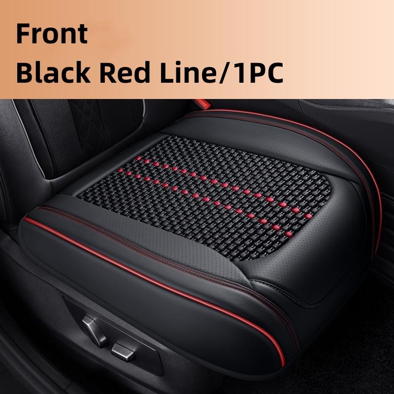 

Universal Car Seat Protector Covers Ice Silk+PU Leather Front Seatcushion Classic Seat Decoration Protective Mat Accessories