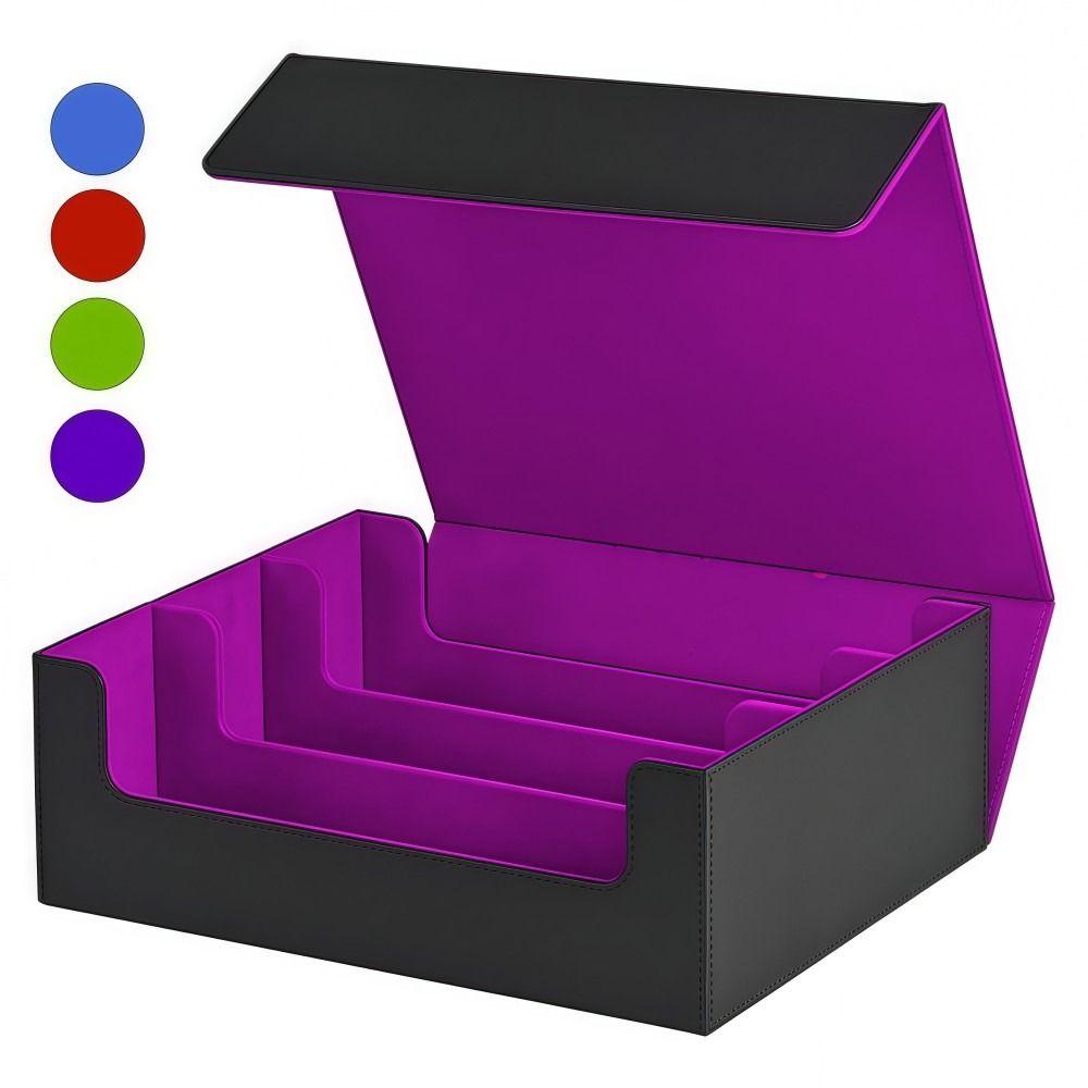 Magnetic Closure Trading Card Storage Box 1800+ Card Protection Box  For TCG PTCG MTG Sports Cards