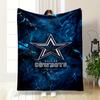 Dallas Cowboys Star Logo Design Blanket Flannel Blanket for Bedroom, Living Room, Sofa, and Nap Sofas.