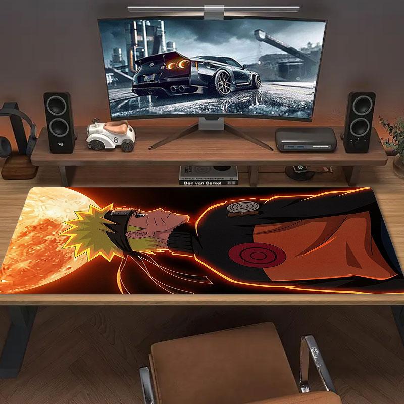 Naruto Uzumaki Mouse Pad, Large Gaming Desk Mat, Non-slip XXL Mousepad for Laptop & Tablet, Mini PC Playmat with Stitched Edges