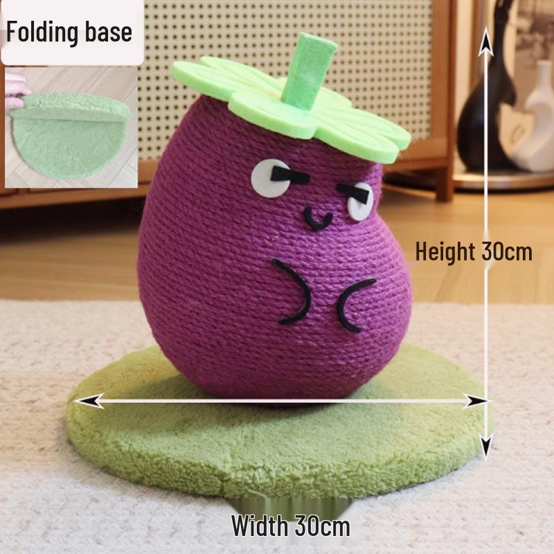 

Compact Cat Scratching Post: Durable, Dander-Free Climbing Frame with Teaser Stick for Self-Amusement in Small Apartments Cat Scratching Post