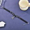 Cat Claw Pendant Leather Collar With Studs For Girls In Trendy Punk Fashion