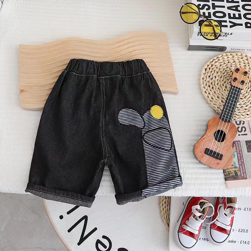 

New Cute Dinosaur Summer Boys Denim Mid-Length Shorts 100 cm