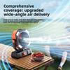 Outdoor Usb Rechargeable Mini Fan With Mist Spray For Camping And Dorm Rooms