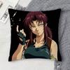 BBlack Lagoon Doublesided Printed Square Decorative Cushion Cover for Sofa Living Room Home Decor