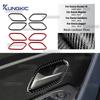 Sticker For Dacia Duster III 2018-2027 Bigster 2025-2027 Sandero/Jogger 2021-2026 Soft Carbon Fiber Inner Door Handle Frame Trim