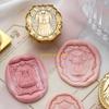Retro Sealing Wax Stamp Head Seals Stamp Set Tools Post Decor Wood Stamps Antique Wax Seal Stamp D57B