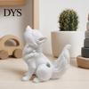 Detailed 3D Print Design Figure Printing Ornament, Howling Moon Wolf Tabletop Figurine, Eco-friendly PLA Miniature Statue Matte Finish Desktop