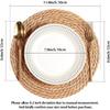 6pcs Linen Woven Placemats, Heat-insulating And Anti Slip Table Mats, Hand Woven Placemats, Simple Home Decoration Dining Table