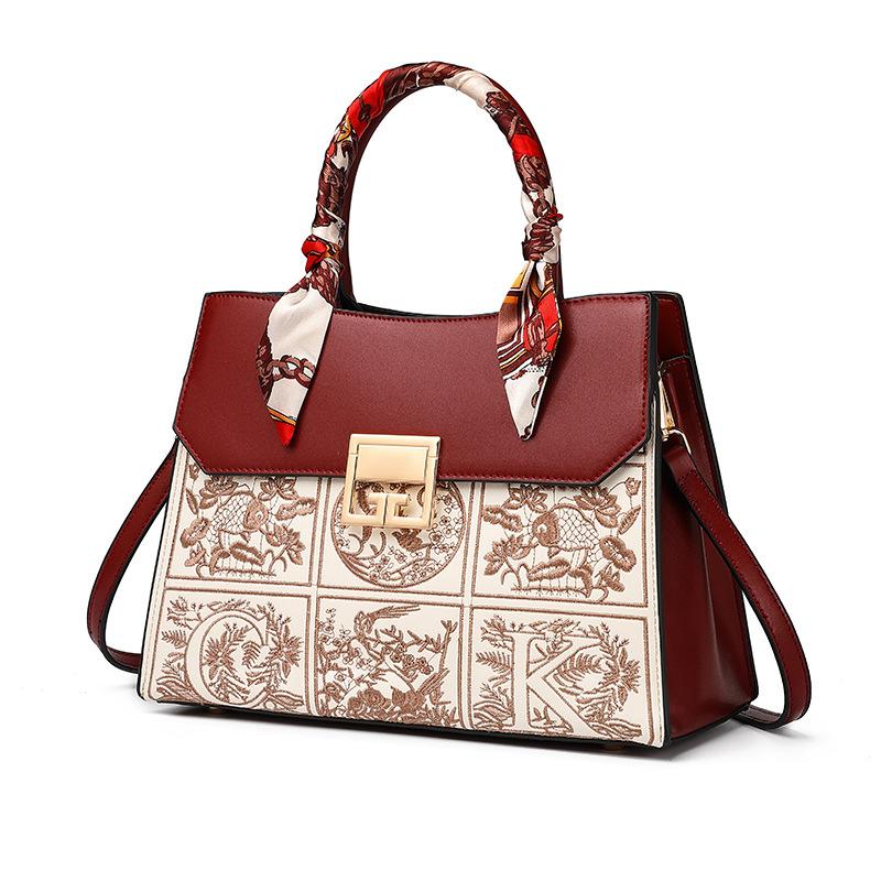 Bride Red Wedding Bag Female Mother Tote Bag New Versatile Crossbody Bag Large Capacity Mother in law Handbag