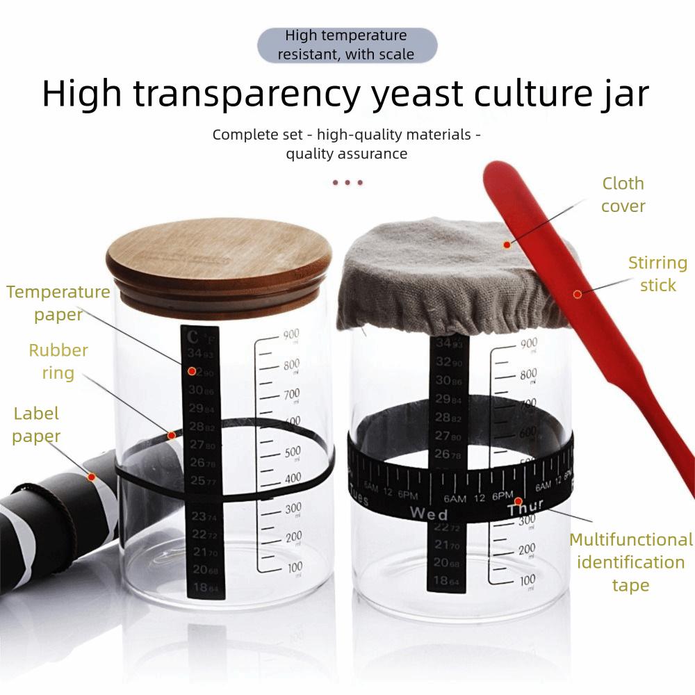 900ml Capacity Fermentation Container Wide Mouth Design Food Storage Tank  Fermentation Process