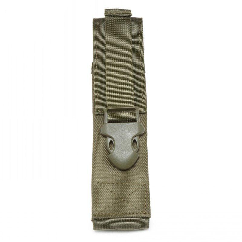 Clip-On MOLLE Tactical Flashlight Pouch Set for Waist or Backpack