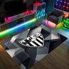 Tappeto in Velluto di Cristallo Design Sevilla FC Accogliente Non?Tappeto Stampato Antiscivolo per Camera da Letto Soggiorno Ingresso